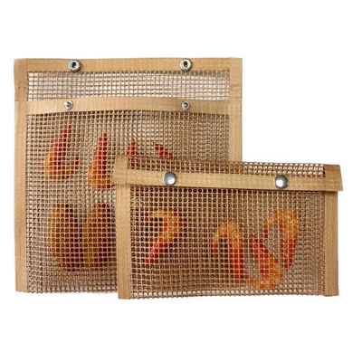 Reusable BBQ Mesh Grill Bag for Outdoor Cooking