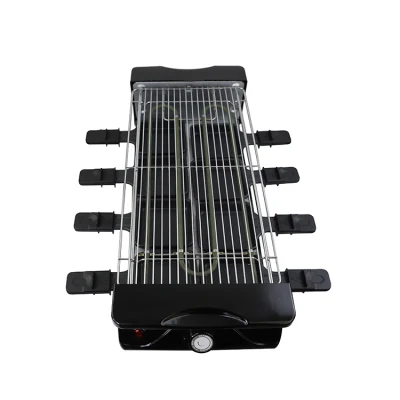 1200W Grill Raclette Fast Heating Crepe Maker with 8 Small Cheese Warmer Hotpot Plates