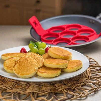 Silicone Pancake Maker Non Stick Cake Molds Pan Flip Tools Rings Mould Pastry Baking Accessories Egg Frying Mat