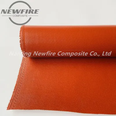 Stock Thermal Insulation Fire Retardant Fireproof Anti-Aging Glass Fabric Silicone Coated Fiberglass Cloth for High Temp Resistant Silicone Coated Fabric