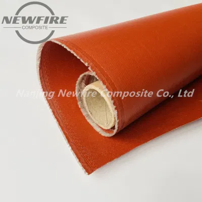 Stock Thermal Insulation Fire Retardant Fireproof Anti-Aging Glass Fabric Silicone Coated Fiberglass Cloth for High Temp Resistant Silicone Coated Fabric