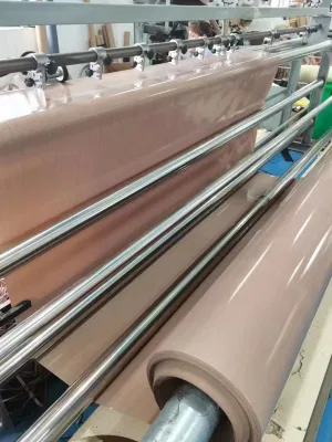 Smooth Surface Low Friction Manufacturer Supply E-Glass Corrosion Resistance PTFE Coated Fiberglass Fabric Woven Glass Fiber Fabric Coated with PTFE