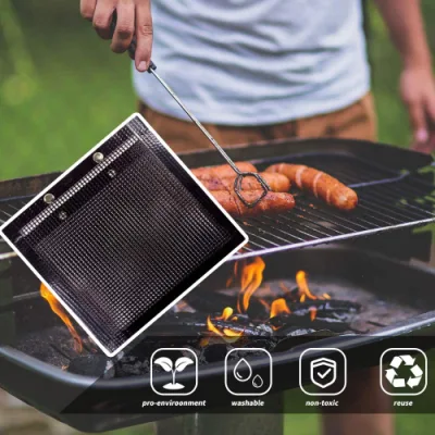 Heat Resistant Nonstick Barbecue Mesh Grill Bag for BBQ Tool Set