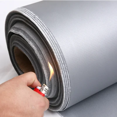  Heat Insulation Fiber Glass Cloth Silicone Rubber Coated Fiberglass Fabric