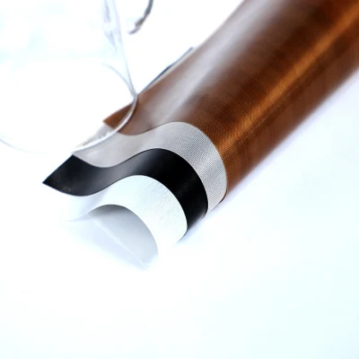 Smooth Surface Low Friction Manufacturer Supply E-Glass Corrosion Resistance PTFE Coated Fiberglass Fabric Woven Glass Fiber Fabric Coated with PTFE