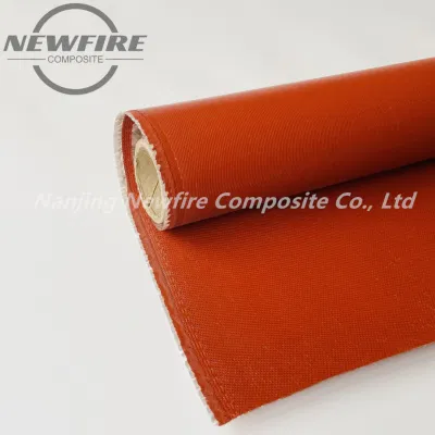 Stock Thermal Insulation Fire Retardant Fireproof Anti-Aging Glass Fabric Silicone Coated Fiberglass Cloth for High Temp Resistant Silicone Coated Fabric