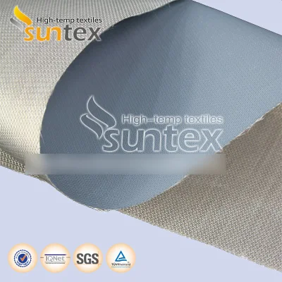 Flame Resistant Fabric High Temperature Thermocovers PTFE Coated Glass Fabric 1 Side 17oz Fire Barrier
