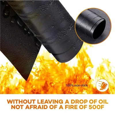  Best Seller Easy to Clean PTFE Mesh Bag for Grill 14*22cm BBQ Grill Mesh Bag Barbecue Accessories