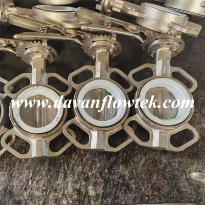  PTFE/EPDM DN80 Pn16 SS304 Butterfly Valve Stainless Steel Butterfly Valve Butterfly Valve China Factory Butterfly Valve Wafer Lug Double Flange Butterfly Valve