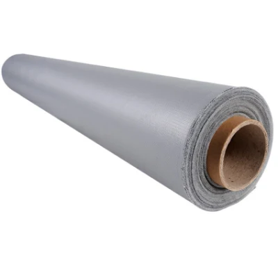 Double Coateted Grey 1110GSM 0.88 Thickness Sillicone Coated Fiberglass Fabric