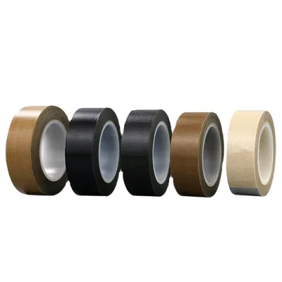  Heat Resistance Self Adhesive Insulation Zone Coated Fiberglass PTFE Tape Heat Resistant Insulation Tape Trade