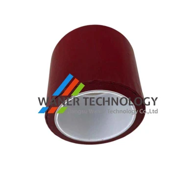 Red Tensilized Skived PTFE Film Tape