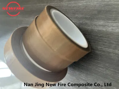 PTFE Glass Fiber with Backside Adhesive Silicone Coated Fiberglass Teflon Tape