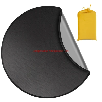  Heat Resistant Silicone Coated Customized Size Fireproof Grill Mat and Fire Pit Mat Grill Mat Outdoor