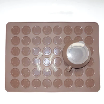  Reusable 48-Cavity Non-Stick Silicone Macaron Baking Mat