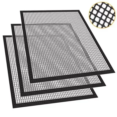 Nonstick Heat Resistance PTFE Cooking Sheet BBQ Grill Mat for Eacy Clean