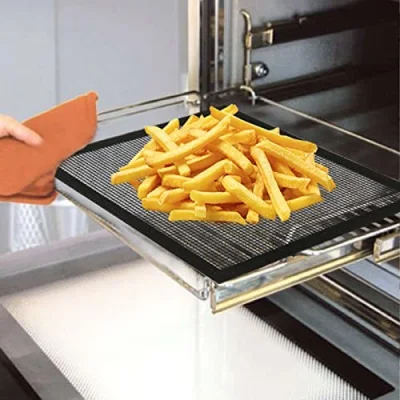 Nonstick Heat Resistance PTFE Cooking Sheet BBQ Grill Mat for Eacy Clean