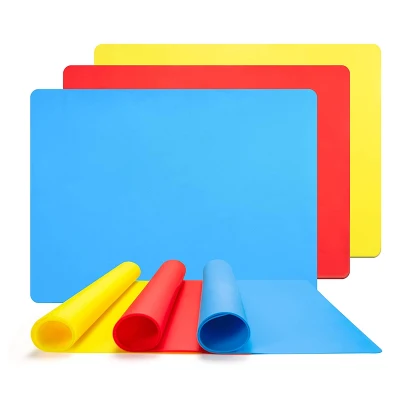  Large Silicone Pastry Mat Heat Resistant Silicone Mat for Baking and Cooking