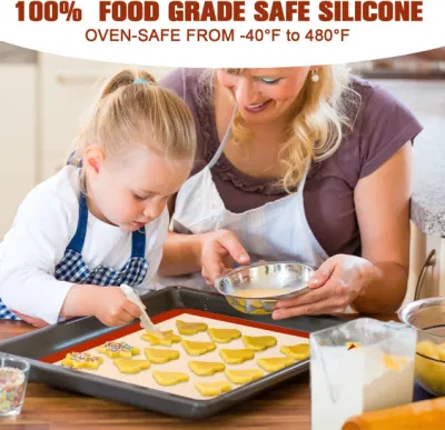 Custom Non-Stick Silicone Oven Baking Grill Liner Mat for Kitchen