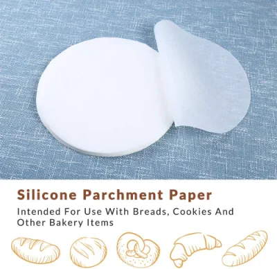  10 Inches Non-Stick Parchment Paper - Round White Baking Sheets, Wax Paper Liners for Cake Pan, for Steamer, Fryer and Oven, for Cakes, Cheesecakes, Pizza, Cook