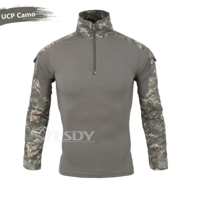 Esdy Men&prime; S Outdoor Hotsales Quick-Drying Long Sleeve Shirt Camouflage Tactical Frog Shirt