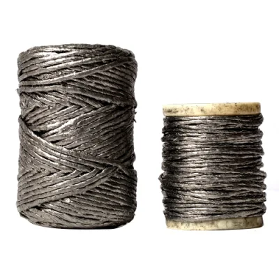 Black PTFE Braided Packing Filled Graphite Gland Packing Seal Yarn Rolls Materials Supply Factory