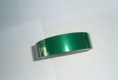  Hot Sale Green Color Powder Coating Silicone Adhesive Heat Resistant Polyester Tape