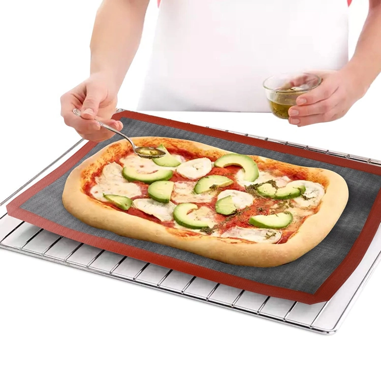 Custom Silicone Baking Sheets Perforated Silicone Bread Mat Non Stick Oven Liner Fiberglass Mesh Products