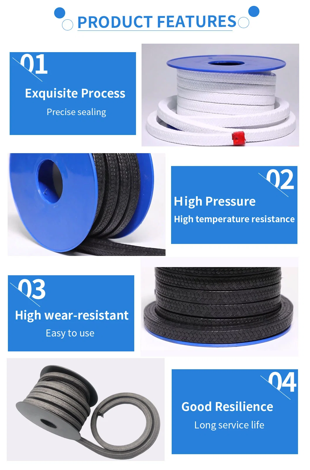 Wholesale High Performance White Expanded Seal PTFE Tape