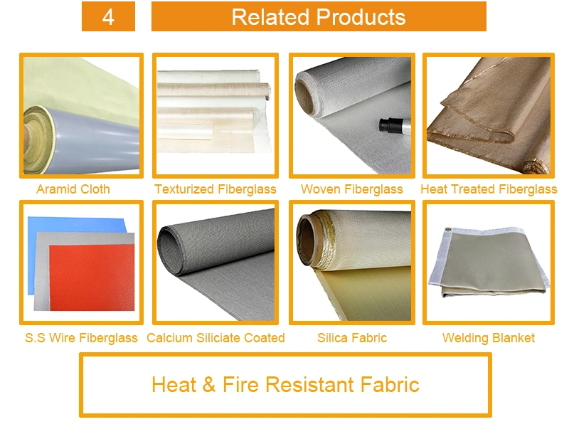 High Temp Insulation Silicone Rubber Coated Glass Cloth for Fire Covers