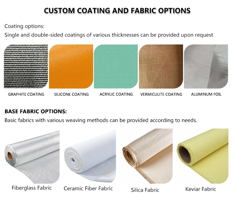 Custom 0.4mm 0.5 mm Heat Resistant High Temp Thermal Conductivity Silicone Coated Glass Fabric