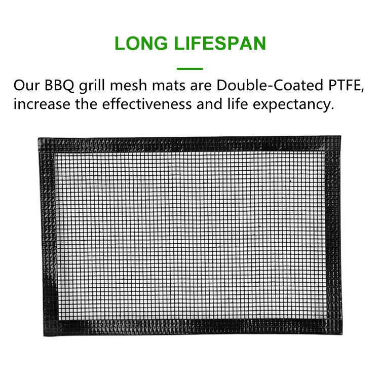 Pfoa Free Maintains Even Grilling Heat-Resistant PTFE Mesh Cooking Mat