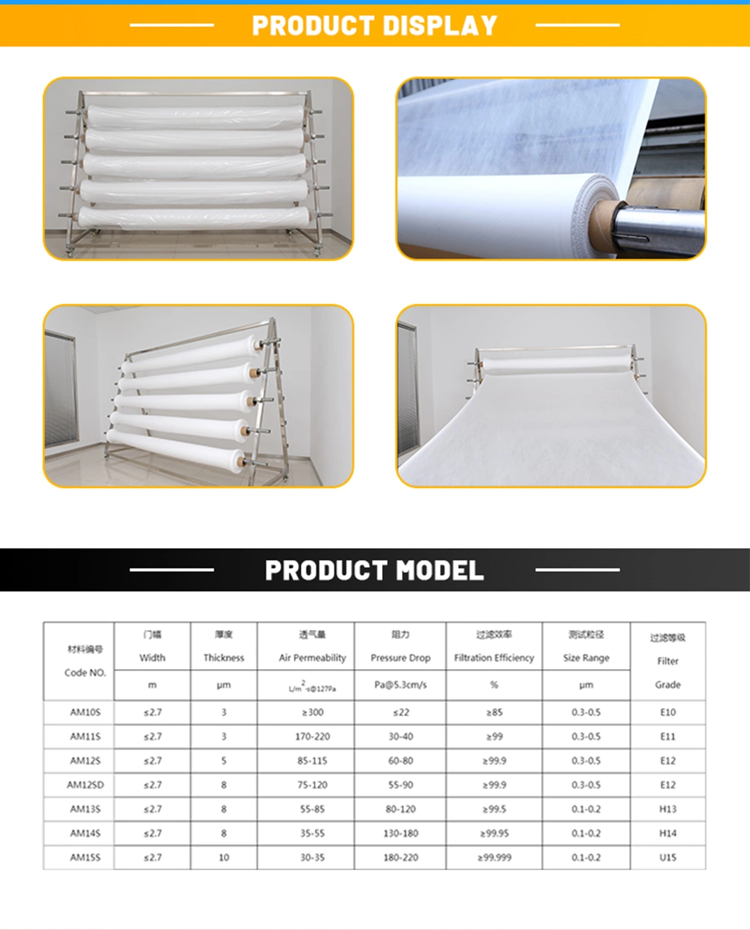 UNM Durable Cleanable Waterproof PTFE Membrane Material with High Temperature Resistance