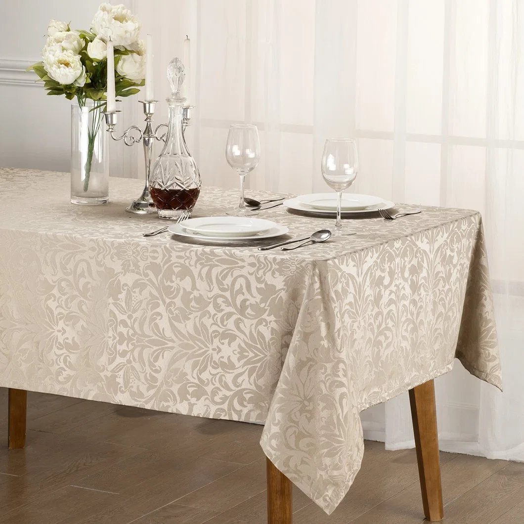 Party Decoration Jacquard Table Cover Solid Colorful Disposable Table Cloth Tablecloth