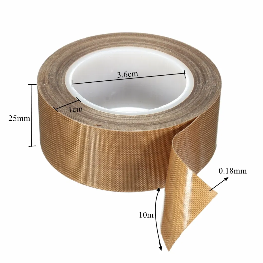 High Temperature Resistance PTFE Coated Fiberglass Adhesive Teflon Tape