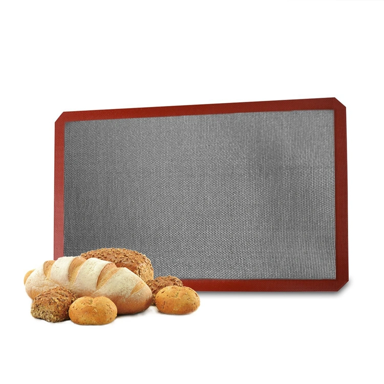 Custom Silicone Baking Sheets Perforated Silicone Bread Mat Non Stick Oven Liner Fiberglass Mesh Products