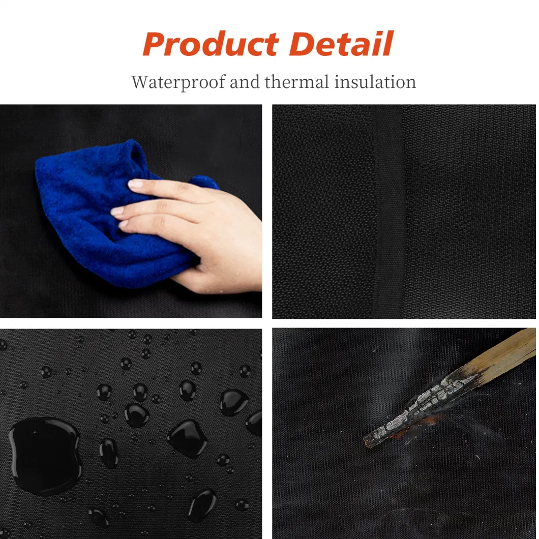 Heat Resistant Silicone Coated Customized Size Fireproof Grill Mat and Fire Pit Mat Grill Mat Outdoor