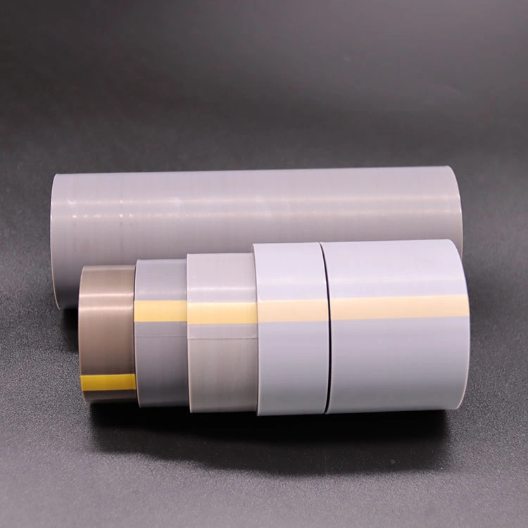 High Quality Grey 0.08mm Thickness Skived PTFE Film Silicon Adhesive Tape