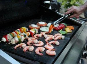 Pfoa Free Non-Stick PTFE Coated BBQ Grill Mat Oven Liner