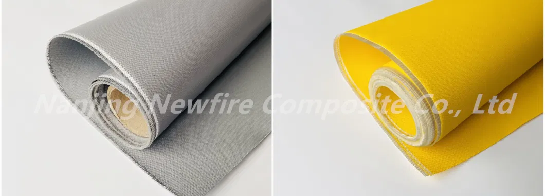 High Quality 340g 10oz Plain Weave Thermal Protection E Glass Fiberglass Cloth High Temperature Resisting Silicone Coated Glass Fabric
