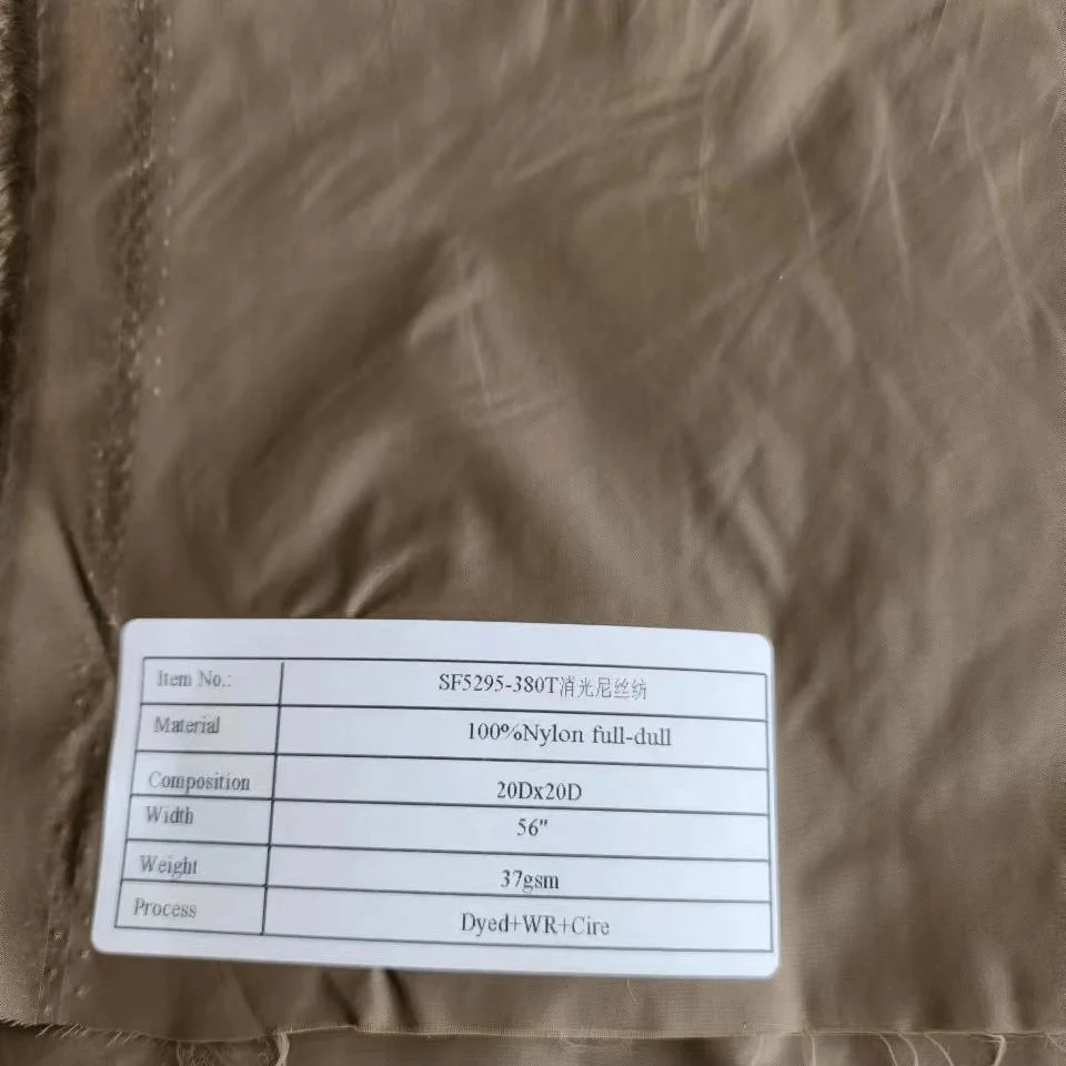 2/1 Twill T400 High Quality Waterproof Outdoor Hunting Suit Wind Coat Fabric with TPU or PU or PTFE Coated