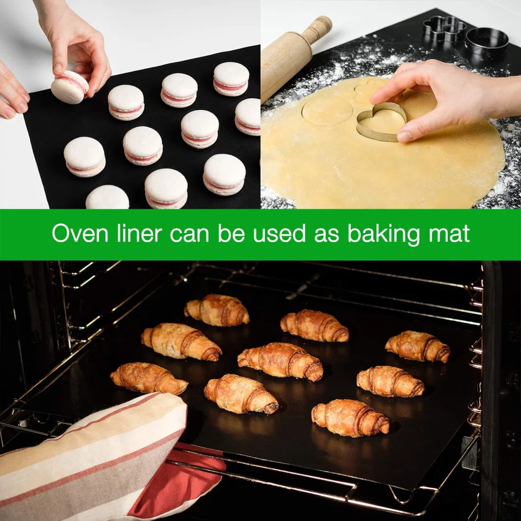 Non Stick Heat Resistant Oven Baking Liner Mat Made of PTFE Fabric
