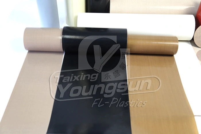 0.90mm Heavy Duty PTFE Coated Glass Fabrics for Rubber Vulcanizing PTFE Heavy Belt