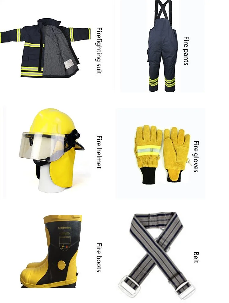 Fireman Suit Fireproof Firefighter Clothes for Fire Fighting Equipment with Good Price