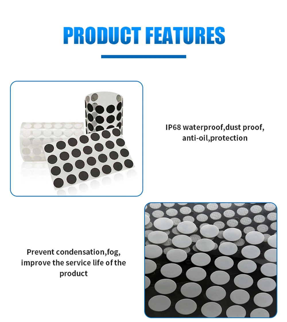 Customized Factory Price Oleophobic Breathable Waterproof IP 68 Venting PTFE Filter