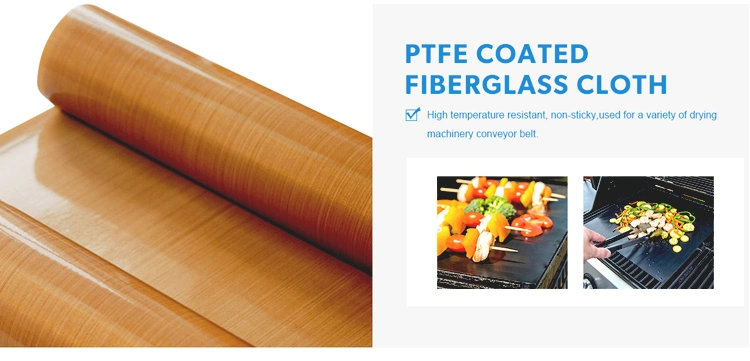 Super-Smooth Food Grade High Temp PTFE Coated Fabric Cloth for Food