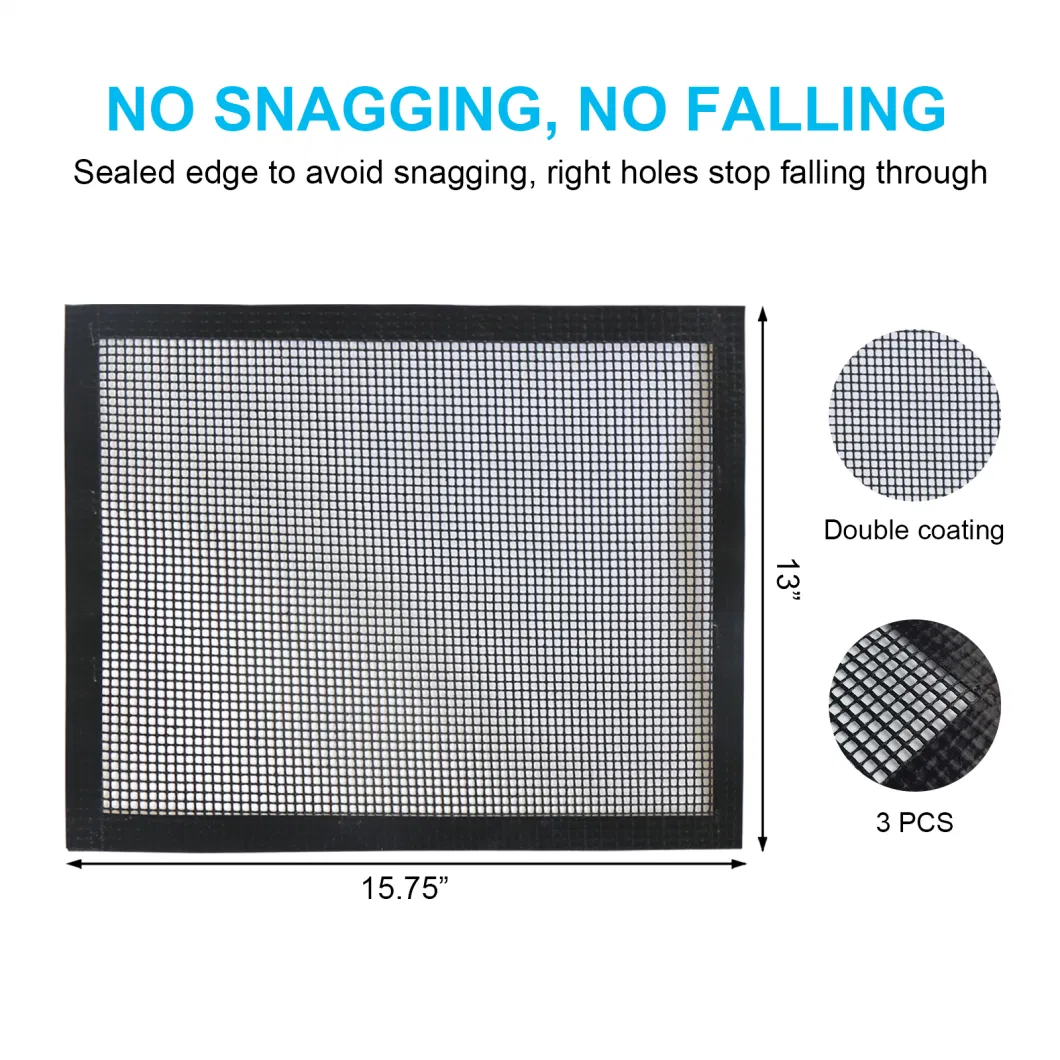 Pfoa Free Maintains Even Grilling Heat-Resistant PTFE BBQ Grill Mesh Mat