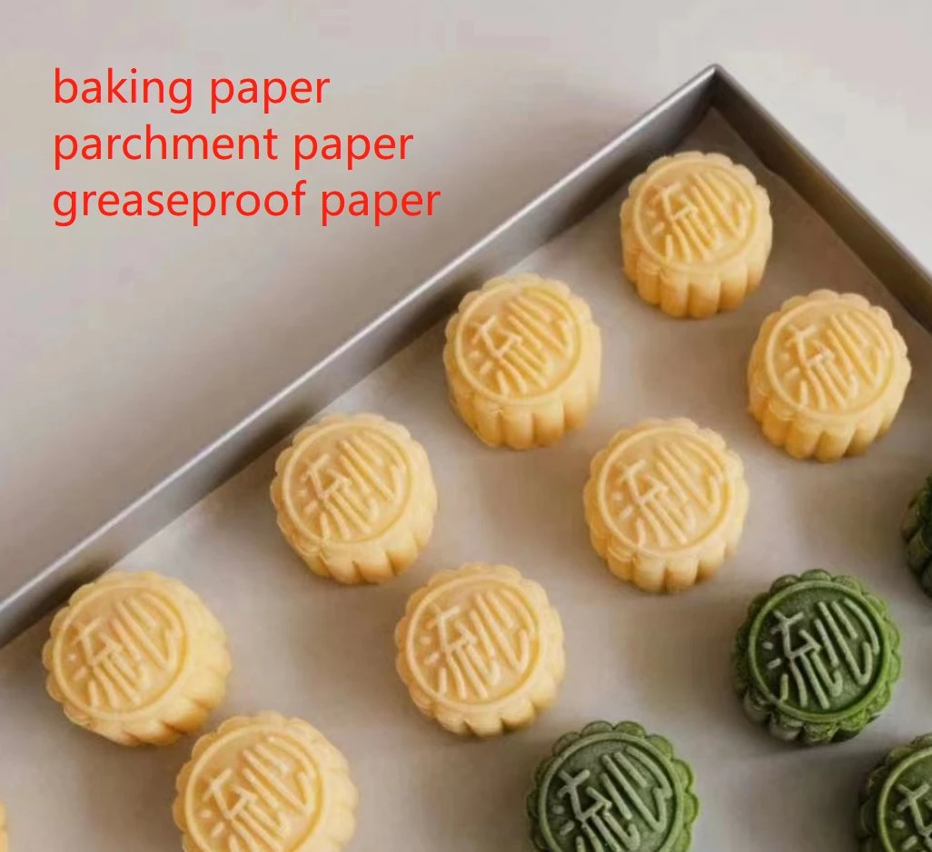 Food Grade Wrapping Greaseproof Silicone Baking Parchment Paper for Sandwich Burger