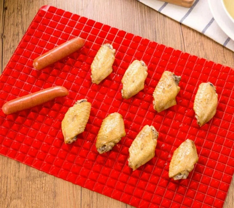 Factory Non-Stick Silicone FDA/LFGB Grill Mat Safe for Food Baking Mat Set