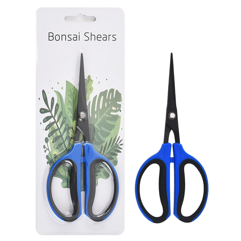Professional Garden Scissors Bonsai Flower Stainless Steel Blades Teflon Pruning Shear